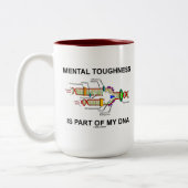 Tasse 2 Couleurs La dureté mentale fait partie de mon ADN (Gauche)