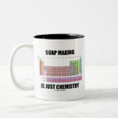 Tasse 2 Couleurs La Fabrication De Savon Est Juste Chimique (Gauche)