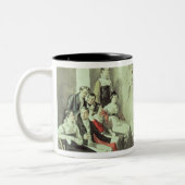 Tasse 2 Couleurs La famille de Franz Peter Schubert jouant des jeux (Gauche)