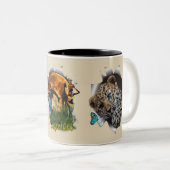 Tasse 2 Couleurs La faune africaine (Devant droit)