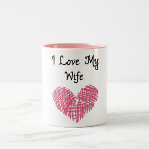 TASSE 2 COULEURS LA FEMME TRÈS SPÉCIALE "I LOVE WIFE"