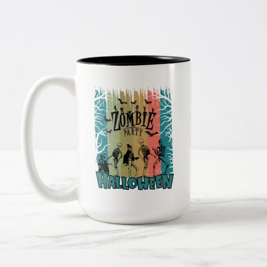 Tasse 2 Couleurs La fête des zombies (Gauche)
