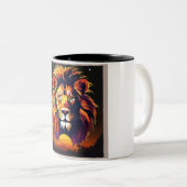 Tasse 2 Couleurs La fierté du lion (Devant droit)