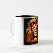 Tasse 2 Couleurs La fierté du lion (Devant gauche)