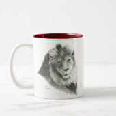 Tasse 2 Couleurs La fierté du lion - Bourgogne (Gauche)