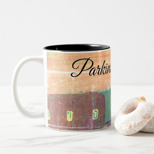 Tasse 2 Couleurs La fille de Parkinson (Avec donut)