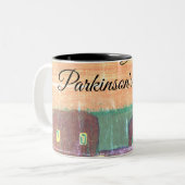 Tasse 2 Couleurs La fille de Parkinson (Devant gauche)