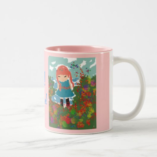 Tasse 2 Couleurs La fille du papa (Droit)