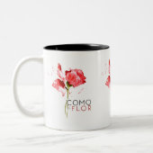 Tasse 2 Couleurs La Flor de Como (Gauche)