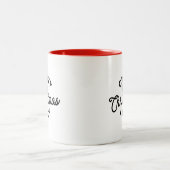 Tasse 2 Couleurs La folle dame de Noël (Centre)