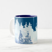 Tasse 2 Couleurs La forêt d'hiver (Devant gauche)