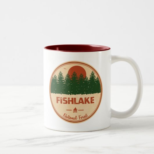 Tasse 2 Couleurs La forêt nationale de Fishlake (Droit)