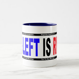 Tasse 2 Couleurs La gauche est exacte