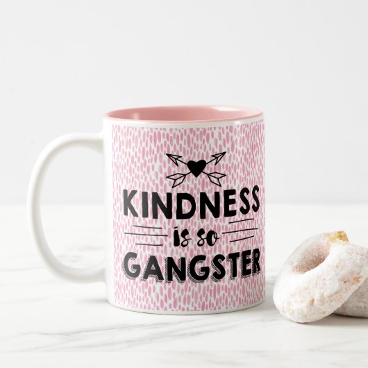Tasse 2 Couleurs La gentillesse est ainsi bandit (Avec donut)