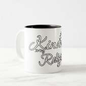 Tasse 2 Couleurs La gentillesse Est Ma Religion (Devant gauche)