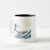 Tasse 2 Couleurs La Grande Vague de Kanagawa (Devant gauche)