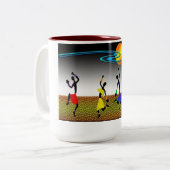 Tasse 2 Couleurs La Joie De La Danse (Devant gauche)
