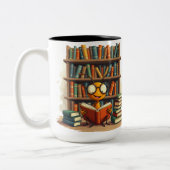 Tasse 2 Couleurs La joie des livres (Gauche)