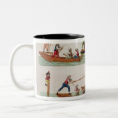 Tasse 2 Couleurs La joute célèbre entre Lancers (Gauche)