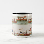 Tasse 2 Couleurs La joute célèbre entre Lancers (Centre)