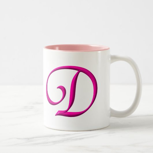 Tasse 2 Couleurs La lettre D (Droit)