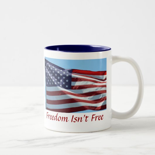 Tasse 2 Couleurs La liberté n'est pas libre (Droit)