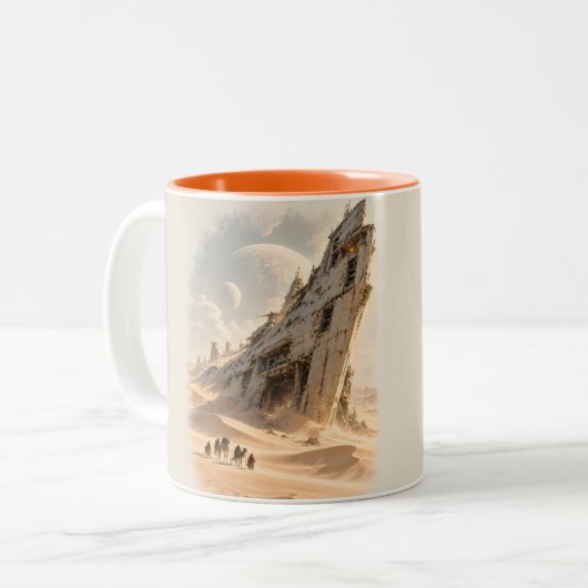 Tasse 2 Couleurs La Longue Attente (Devant gauche)
