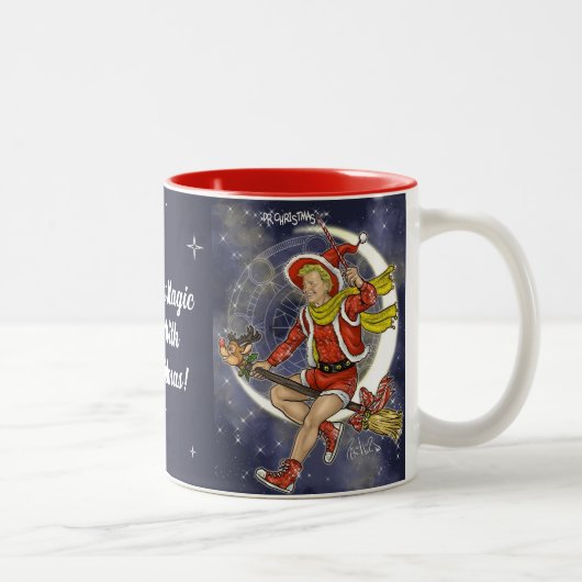 Tasse 2 Couleurs La magie de Noël commence avec le Dr Noël (Droit)