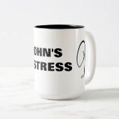 TASSE 2 COULEURS LA MAÎTRESSE DE JOHN (Devant droit)