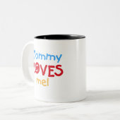 Tasse 2 Couleurs La maman m'aime (Devant gauche)