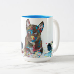 Tasse 2 Couleurs La marionnette à gros seins de peinture