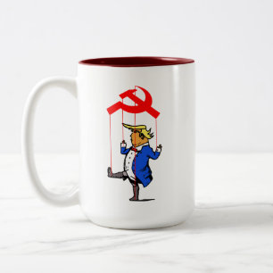 Tasse 2 Couleurs La Marionnette de Poutine Drôle Anti Trump Politiq