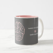 Tasse 2 Couleurs La matière grise compte (Devant droit)