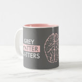 Tasse 2 Couleurs La matière grise compte (Devant gauche)