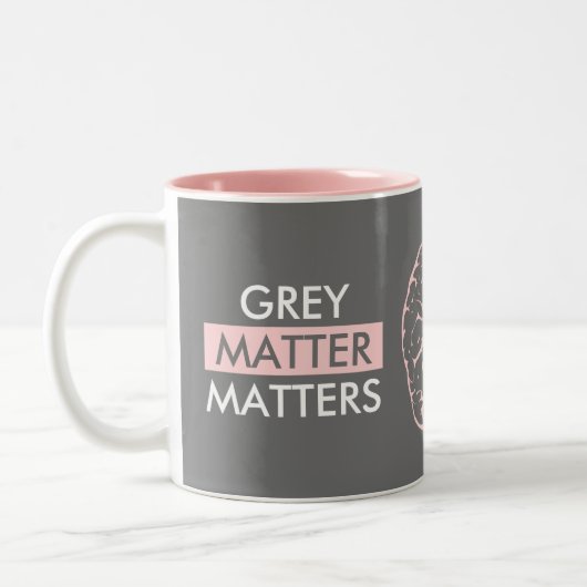 Tasse 2 Couleurs La matière grise compte (Gauche)