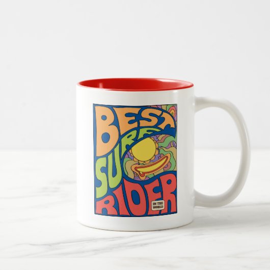Tasse 2 Couleurs La meilleure affiche de surf jamais (Droit)