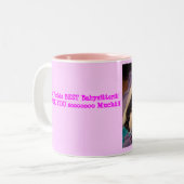 Tasse 2 Couleurs La meilleure babysitter des mondes ! ! ! (Devant gauche)