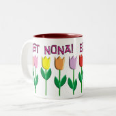 Tasse 2 Couleurs La meilleure conception de tulipes de Forces (Devant gauche)