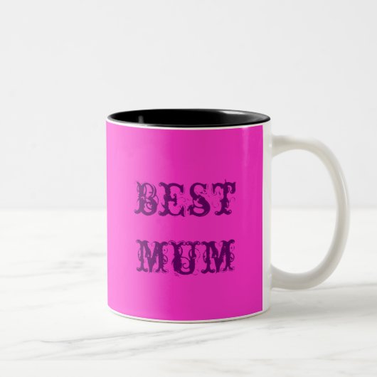 Tasse 2 Couleurs la meilleure maman (Droit)