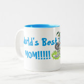 Tasse 2 Couleurs La meilleure maman du monde (Devant gauche)