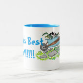 Tasse 2 Couleurs La meilleure maman du monde (Centre)