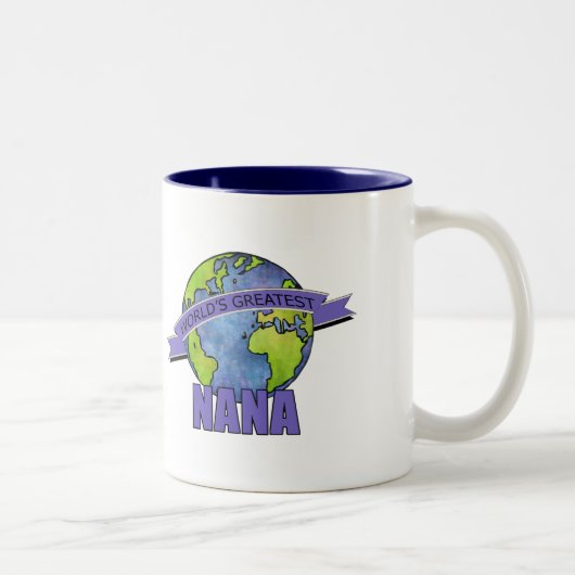 Tasse 2 Couleurs La meilleure mémé du monde (Droit)