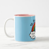 Tasse 2 Couleurs La meilleure tante jamais Rainbow Blue (Gauche)