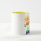 TASSE 2 COULEURS LA MEILLEURE VIE JAMAIS (Centre)