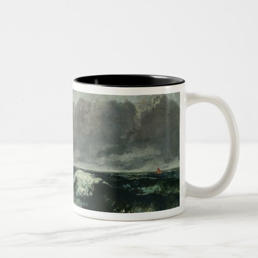 Tasse 2 Couleurs La mer orageuse ou, la vague, 1870 (Droit)