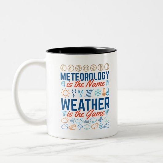 Tasse 2 Couleurs La météorologie, c'est le nom de la météo (Gauche)