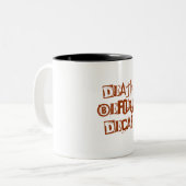 Tasse 2 Couleurs La mort avant Decaf (Devant gauche)