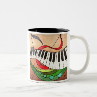 Tasse 2 Couleurs La musique colorée, dans la vie, étant excentrique