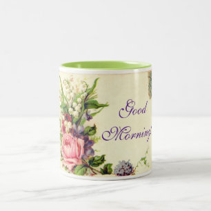 Tasse 2 Couleurs La Musique de la carte postale Good Morning