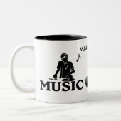 Tasse 2 Couleurs La musique est ma vie (Gauche)